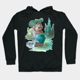 Winter bunny 21/11/23 - vintage Christmas inspired designs Hoodie